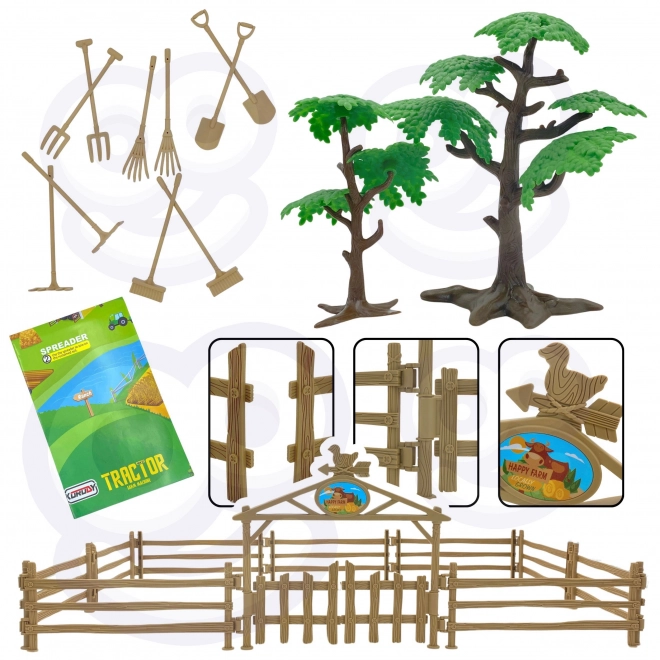Set de machines agricoles tracteur mini ferme WOOPIE