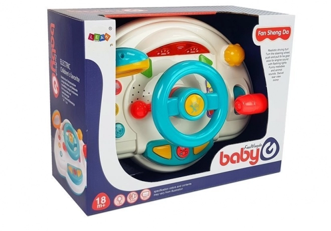 Volant interactif pour enfants avec lumières, sons et klaxon