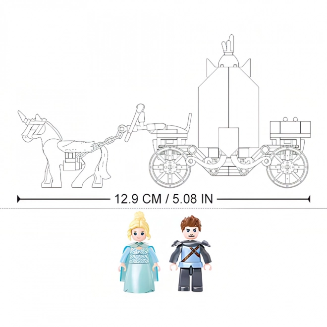 Sluban Fées d'hiver M38-B0896 Carrosse avec licorne magique