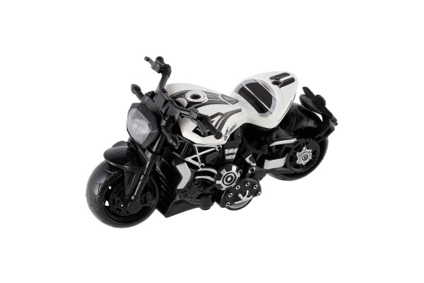 Moto métal/plastique 10 cm à rétro-friction mixte couleurs