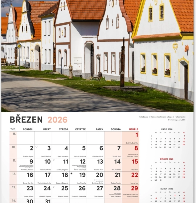 Calendrier mural Ma patrie 2026