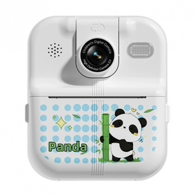Appareil photo instantané avec imprimante thermique Panda blanc