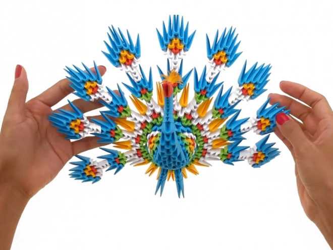 Créatif Origami 3D Paon d'Alexandre