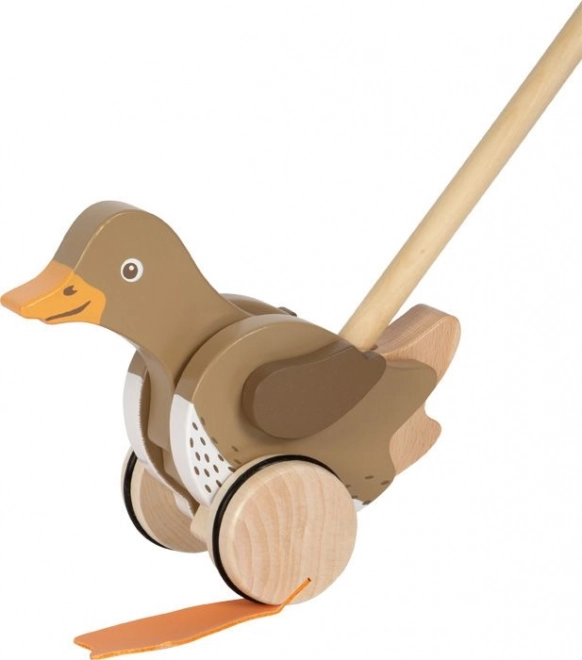 Small Foot canard en bois à pousser sur tige