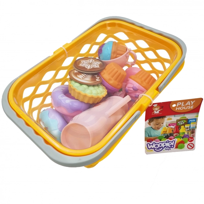 Woopie panier d'achat avec ensemble de thé et friandises 26 pièces