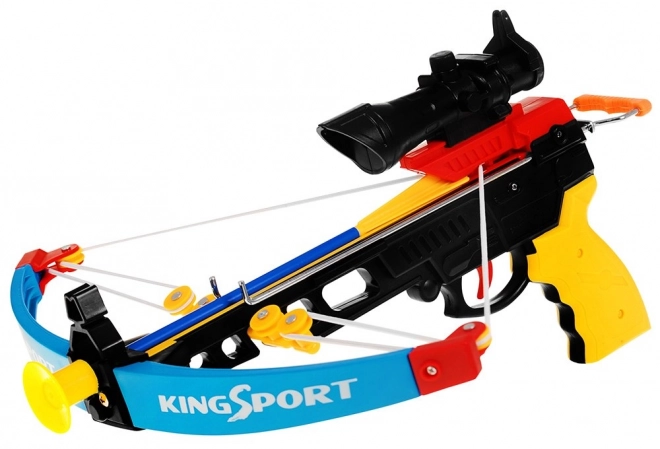 Arc pour enfants (6+) Ensemble sportif 7 pcs. + Cible + 4 flèches + Carquois + Viseur