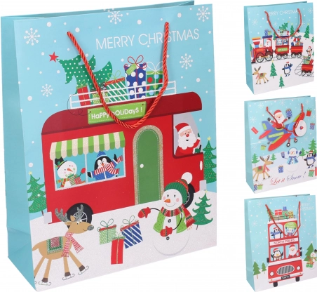 Sac cadeau L Noël 30 × 41,5 × 12 cm