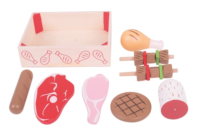 Bigjigs Toys Charcuteries en bois dans une boîte
