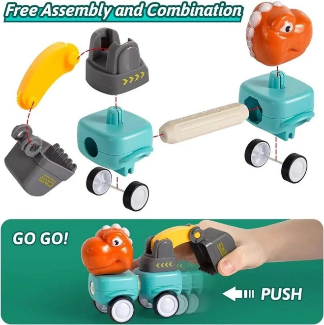 Ensemble de construction dinosaures blocs magnétiques Woopie