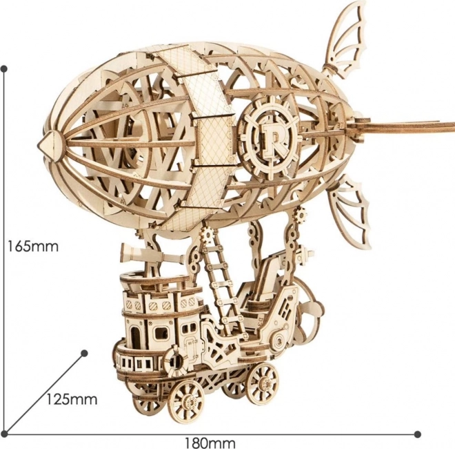 Dirigeable - Puzzle en bois 3D