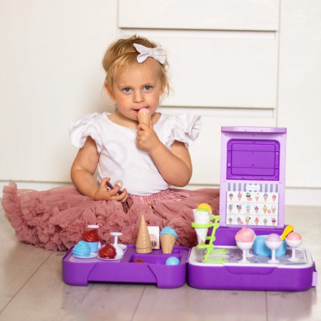 Woopie stand portatif avec crème glacée 3 en 1 ensemble 62 pcs