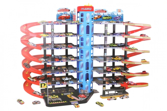 Garage avec petites voitures