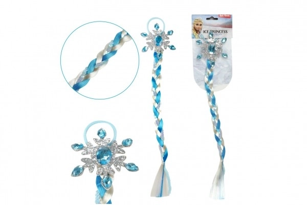 Tresse de princesse de glace avec paillettes