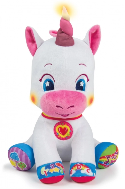Licorne en peluche interactive pour enfants