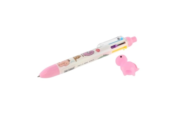 Stylo six couleurs avec motif dinosaure