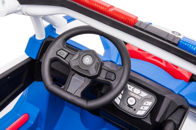 Véhicule de police pour enfants sur batterie 4x4 Buggy XB-2118