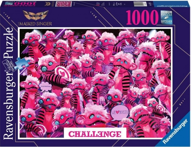 Puzzle Ravensburger Masked Singer avec monstre 1000 pièces