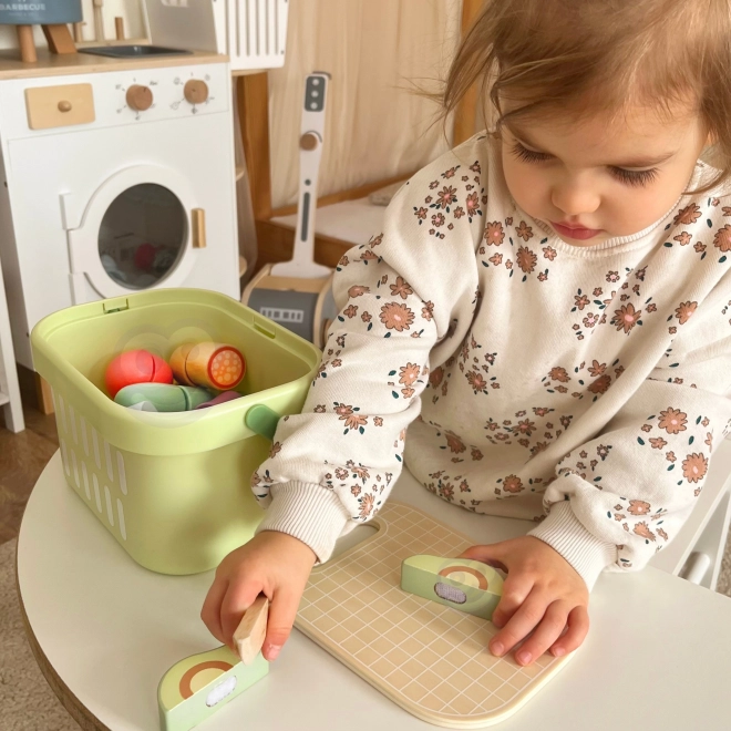 Set de découpe alimentaire en bois Tooky Toy