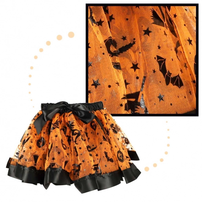 Costume de sorcière de carnaval orange