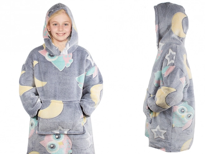 Sweat à capuche pour enfant chaud et lumineux