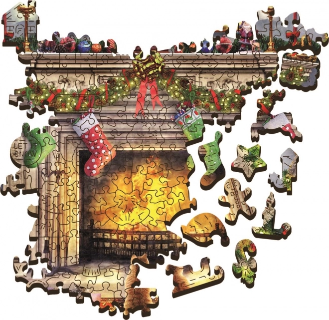 Puzzle en bois réversible TrefL Près de la cheminée 1000 pièces