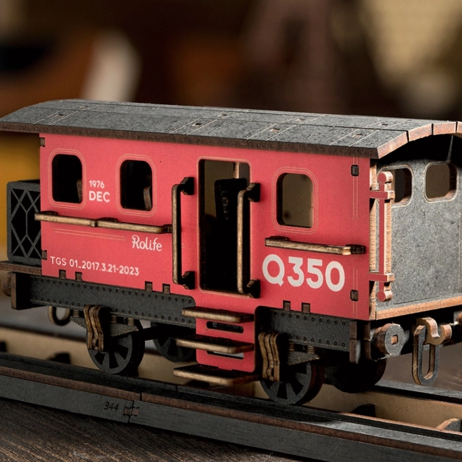 RoboTime Maquette en bois 3D Locomotive à vapeur vintage