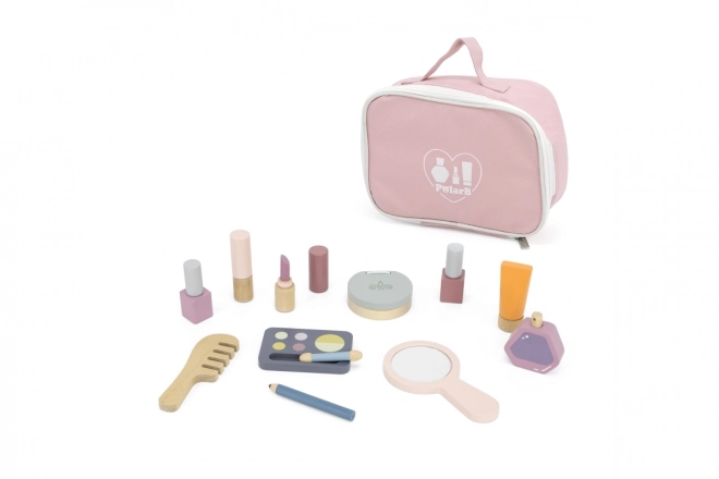 Ensemble de maquillage en bois