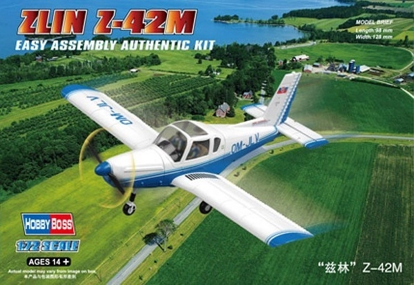 Maquette plastique d’avion ZLIN Z-42M