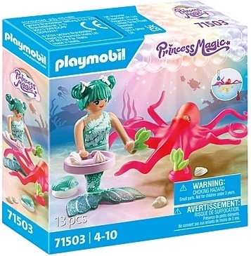 Playmobil Princess Magic – sirène avec pieuvre changeant de couleur