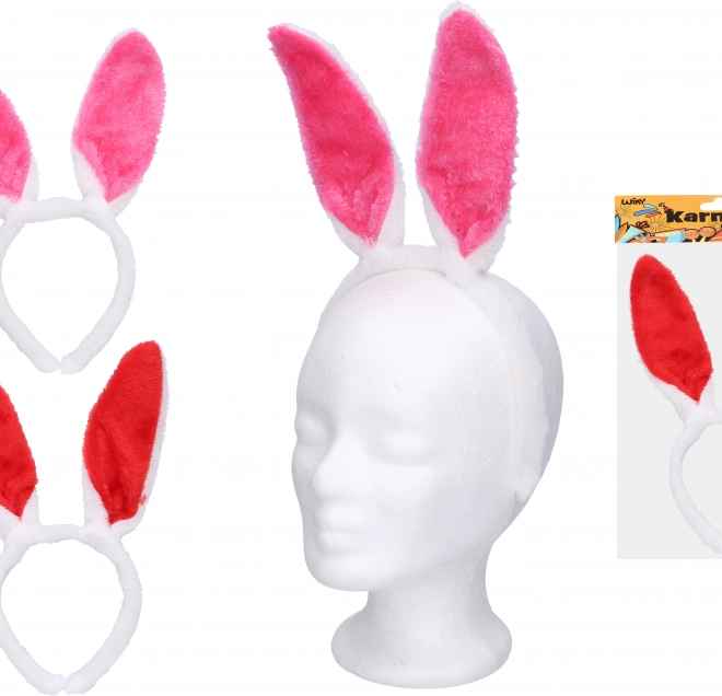 Set de carnaval avec serre-tête et oreilles de lapin