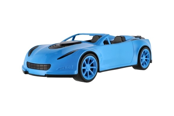 Voiture sportive en plastique 16x38cm en roue libre 3 couleurs en filet