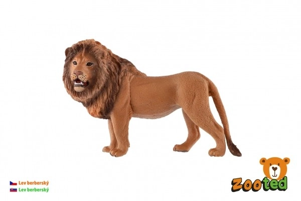 Lion berbère en plastique zooté 11cm en sac
