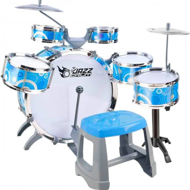 Woopie batterie électronique pour enfants – 6 tambours, 2 cymbales et tabouret