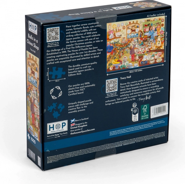 Puzzle Taureaux dans le magasin de porcelaine 1000 pièces