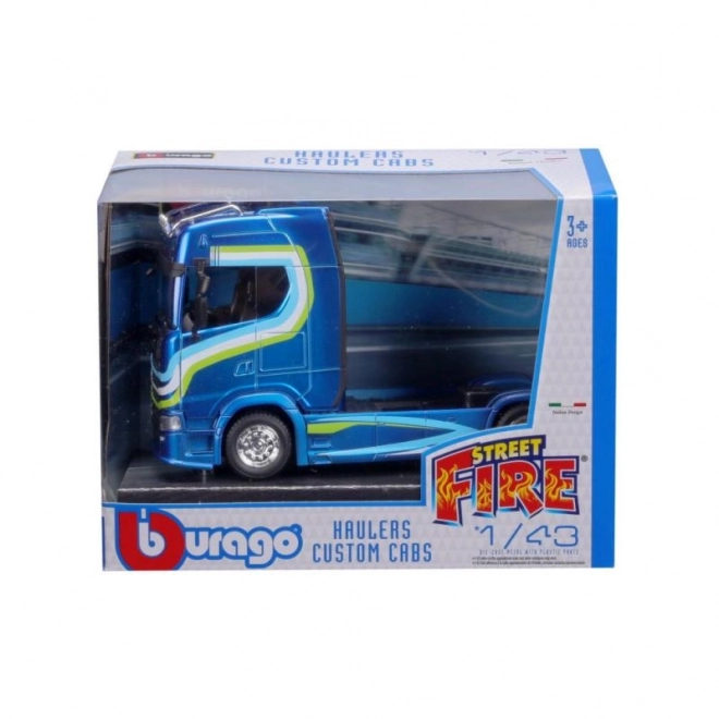 Bburago 1:43 Transporteurs Cabines Personnalisées Scania 770S – Bleu