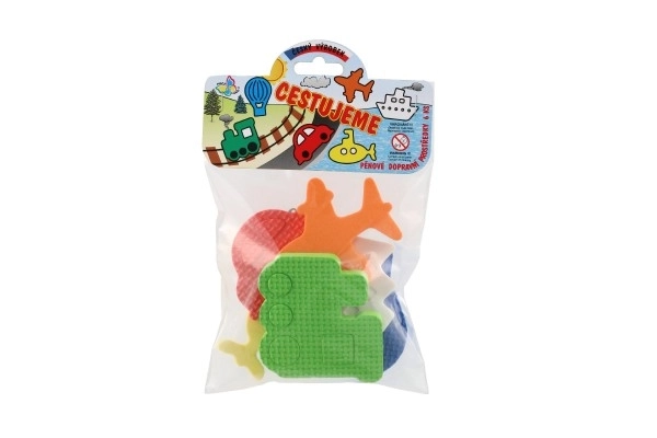 Véhicules en mousse pour bain 6 pcs
