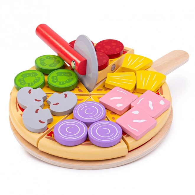 Bigjigs Toys Pizza en bois à découper