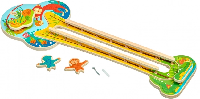 Lucy & Leo Singes malins – jouet mural en bois