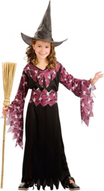 Costume de carnaval sorcière pour enfants 130-140 cm