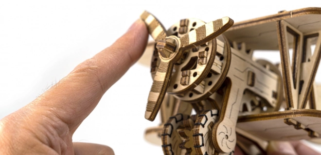 Puzzle 3D en bois biplan