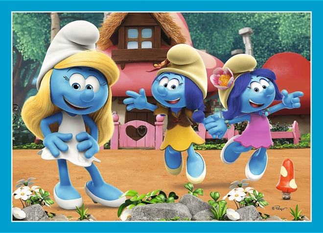 TREFL puzzle Village des Schtroumpfs 4 en 1