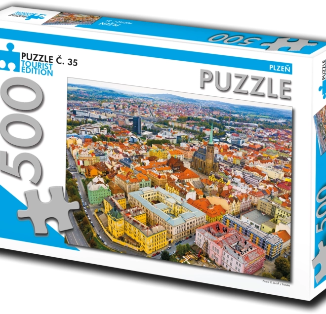 Puzzle Plzeň 500 pièces Édition touristique