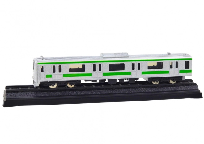 Modèle de collection de voiture de train 1:48 métal argenté