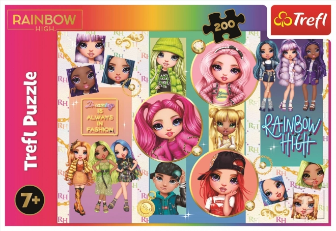 Puzzle 200 pièces Amitié Rainbow High