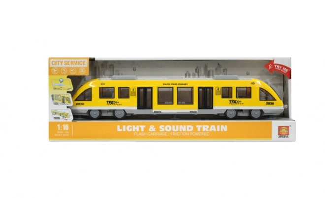 Tramway à inertie jaune 1:16