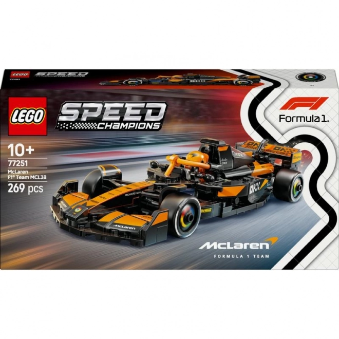 LEGO® Speed Champions 77251 Voiture de course de l'équipe McLaren F1® MCL38