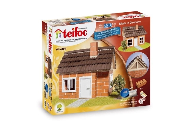 Kit de Construction Teifoc Maison Carlos 200pcs dans une boîte 35x29x8cm
