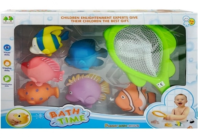 Ensemble de poissons en caoutchouc pour le bain