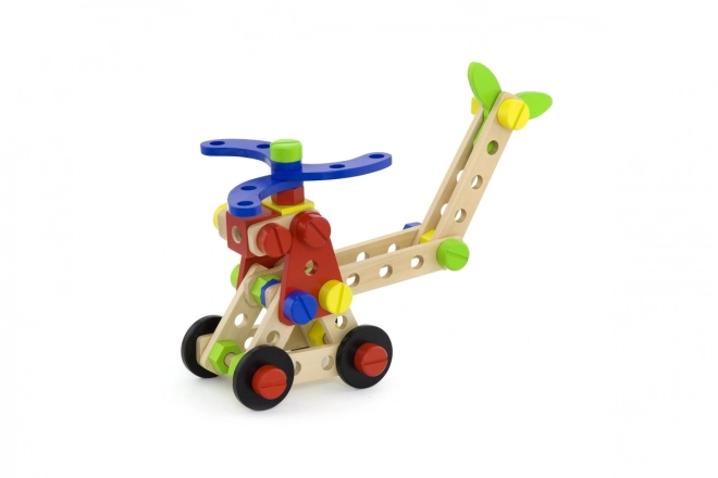 Jeu de construction en bois - 68 pièces