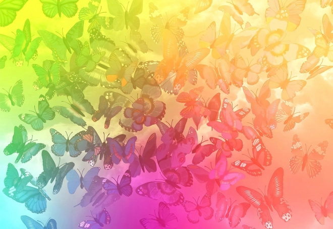 Puzzle en bois Rêve de papillon 2en1